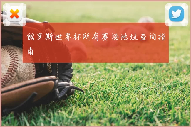 俄罗斯世界杯所有赛场地址查询指南